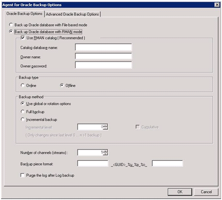 Резервное копирование и восстановление Oracle в RMAN Mode