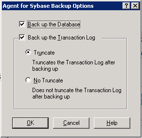 Arcserve Backup резервное копирование баз данных и журналов транзакций Sybase