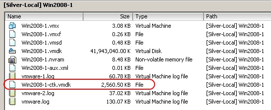 Виртуальная машина Windows - Change Block Tracking